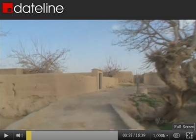 Image of Alkozai village in Panjwai district, Kandahar, Afghanistan, from March 23, 2012 footage by SBS-TV of Australia